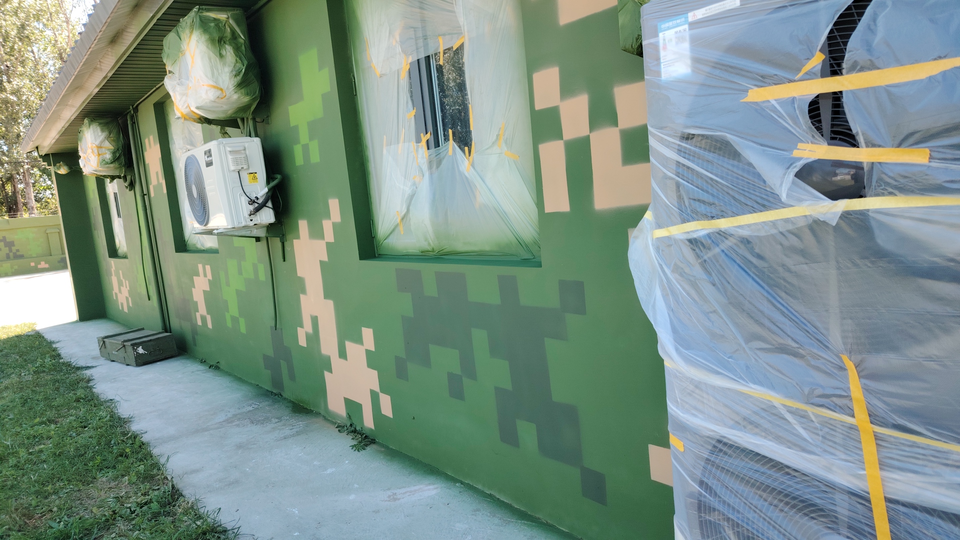 陕西外墙迷彩漆施工多少钱 伪装迷彩漆  