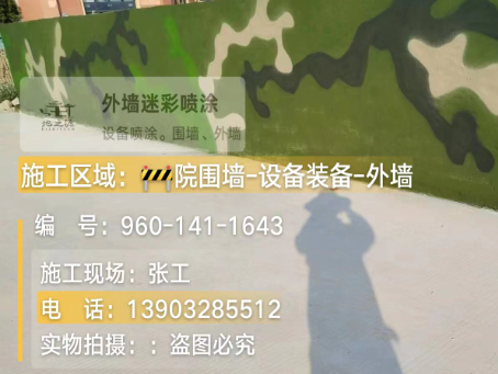 陕西 迷彩漆喷涂价格（按平方米计费）